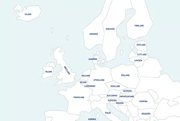 Evrópukort